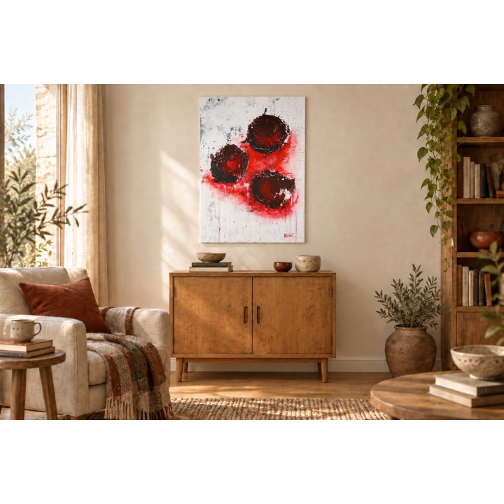 Résonance Archéologique — Decorative room scene (generated image)